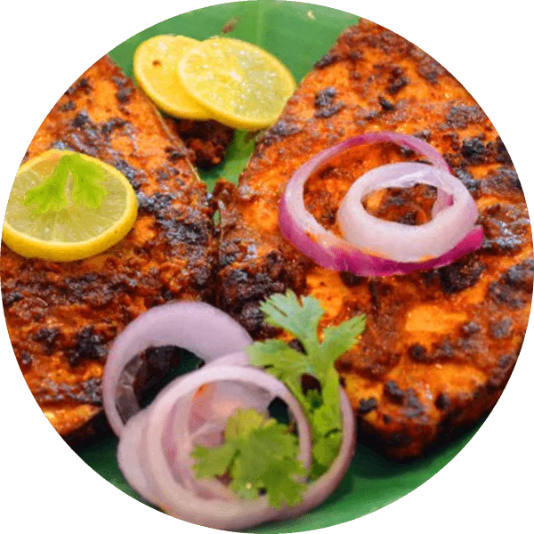 Crispy fried fish with spices